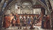 Domenicho Ghirlandaio Bestatigung der Ordensregel der Franziskaner oil on canvas